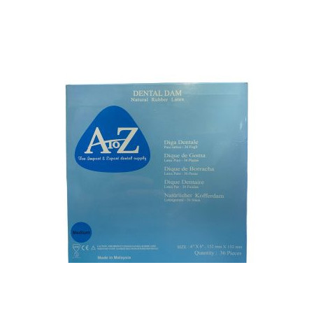 A to Z Rubber Dam Sheet Medium Blue