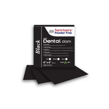 Sanctuary Rubber Dam Sheets Latex Medium Mint Black