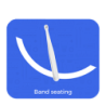 Sedra Band seating in plastic 13cm