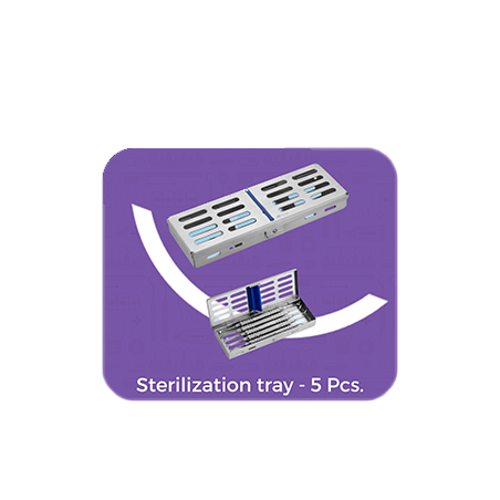 Sedra Sterilization tray 182x72x34 5 Pcs.