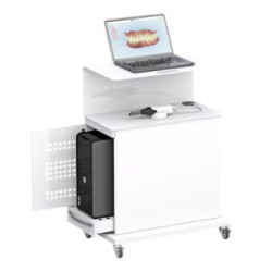 Al Yarmuk Intraoral Scanner Trolley With PC Case Housing and labtop holder