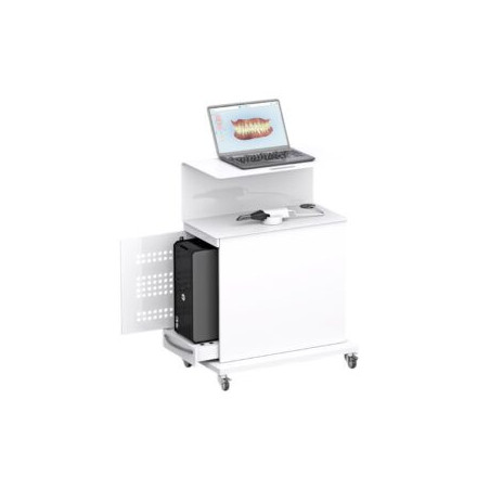 Al Yarmuk Intraoral Scanner Trolley With PC Case Housing and labtop holder