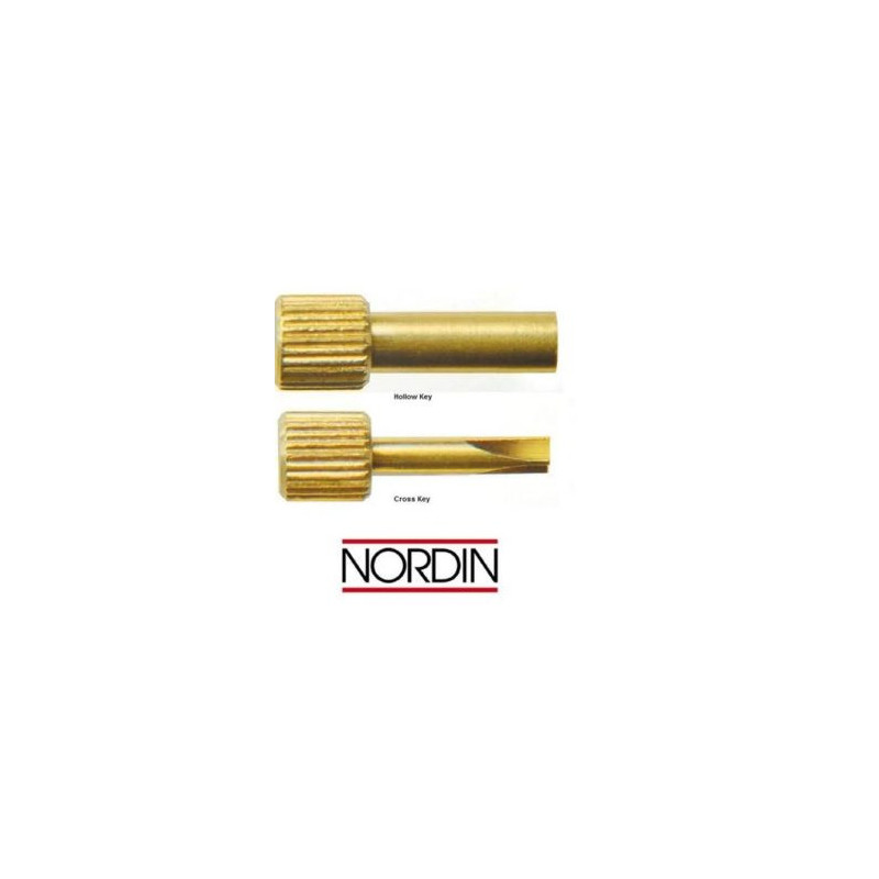 Nordin Gold Plated Cross Key For Screw Post