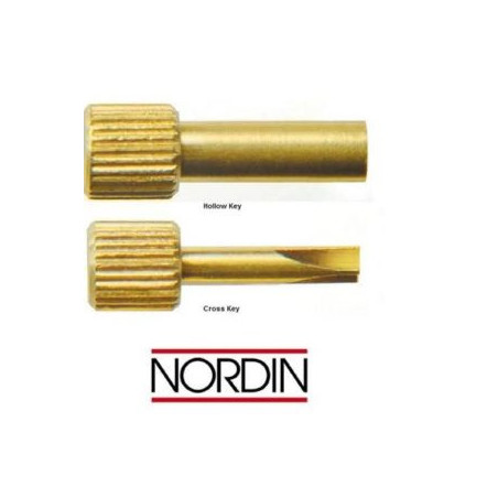 Nordin Gold Plated Hollow Key For Screw Post