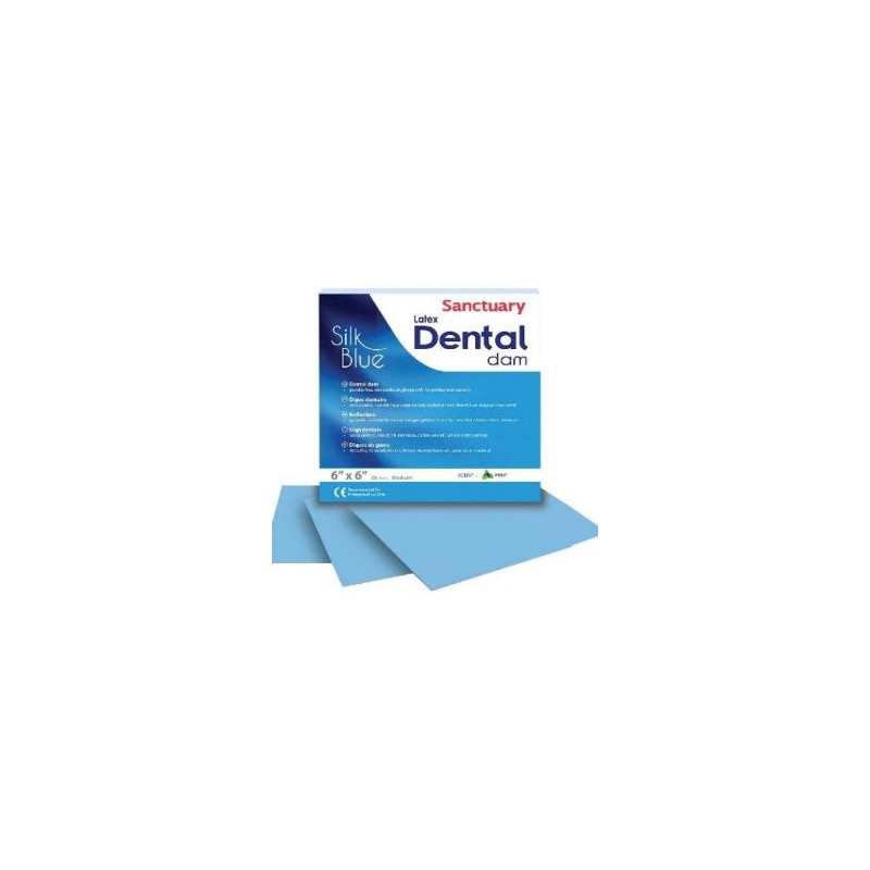 Sanctuary Silk Blue Rubber Dam Sheet 6*6 medium